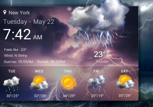 Consulta la previsión del tiempo a través de apps