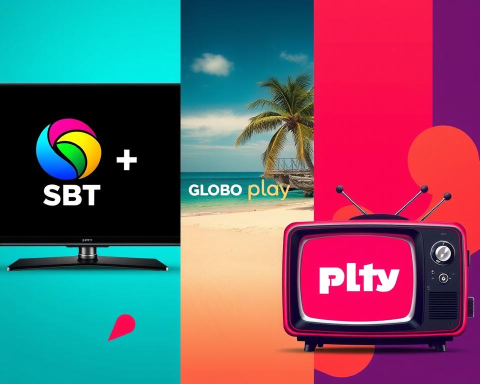 comparativo SBT+, Globoplay e Pluto TV