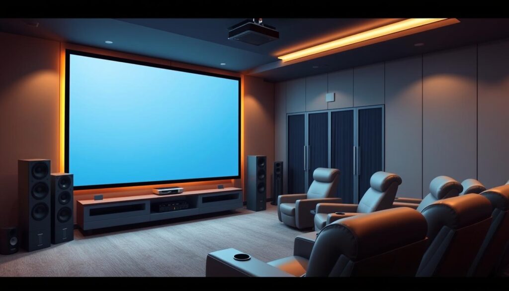 Sala de Cinema Digital em Casa