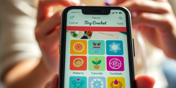 Descubra como fazer crochê com app cheio de receitas
