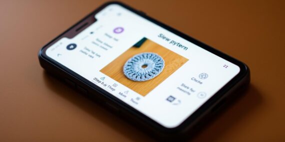 Guia de crochê fácil com app que ensina passo a passo