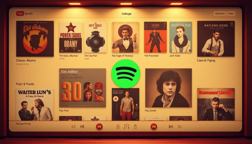 Spotify catálogo retrô