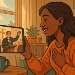 Culto ao vivo no seu celular: fé e comunhão em um clique