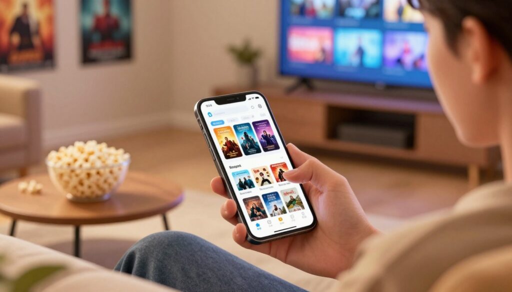 escolher aplicativo para filmes no celular