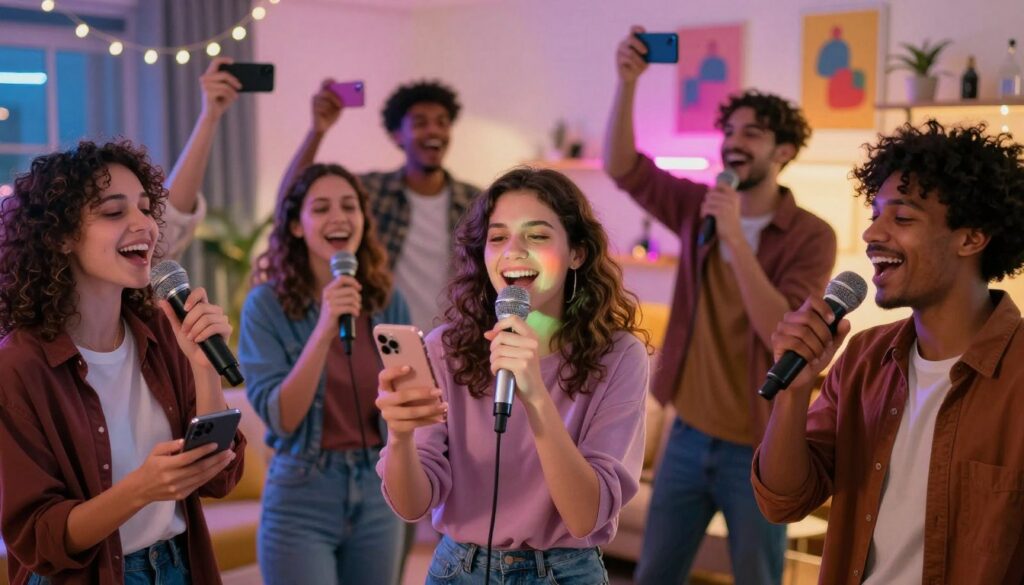 transformação do karaokê