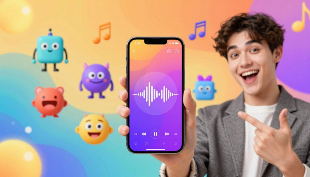 divertimento com mudança vocal