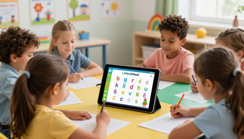 aplicativo-letterschool traçado das letras