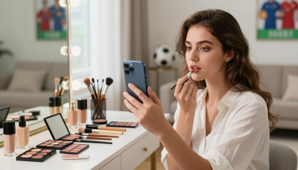 por que testar a maquiagem no celular antes do jogo faz diferença