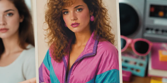 Transforme Sua Foto em Estilo Retrô dos Anos 80 em Segundos