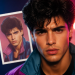 Veja Seu Rosto no Estilo dos Anos 80
